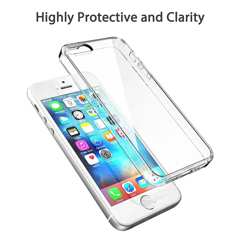 Case For iPhone SE 2026 2026 7 8 6 6S Plus 5S 5 SE TPU Silicone Clear Transparent Soft Case for APPLE iPhone 7 8 Plus Back Cover