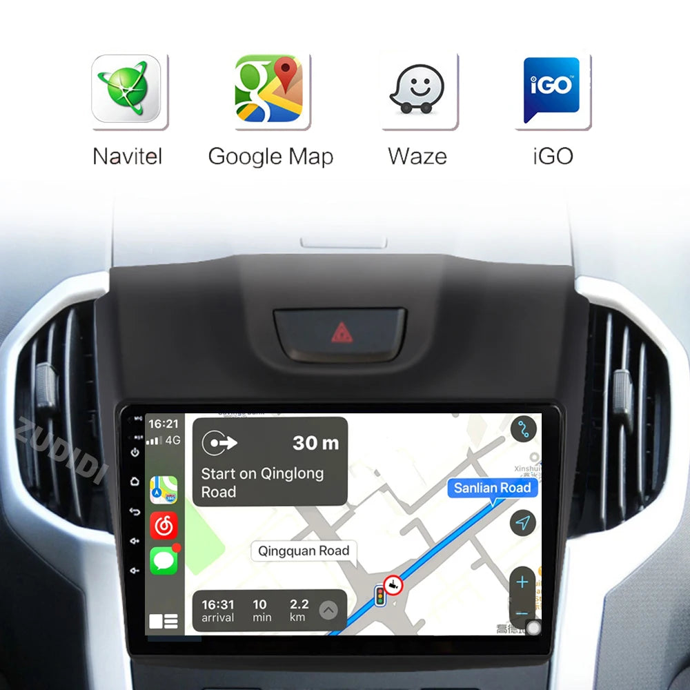 Android 16 Car DVD Player For Chevrolet Holden S10 TRAILBLAZER COLORADO ISUZU DMAX GPS Radio Audio Multimedia Stereo carplay