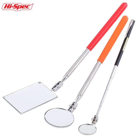 Rotatable Telescoping Inspection Mirror - Extendable Hand Tool for Car