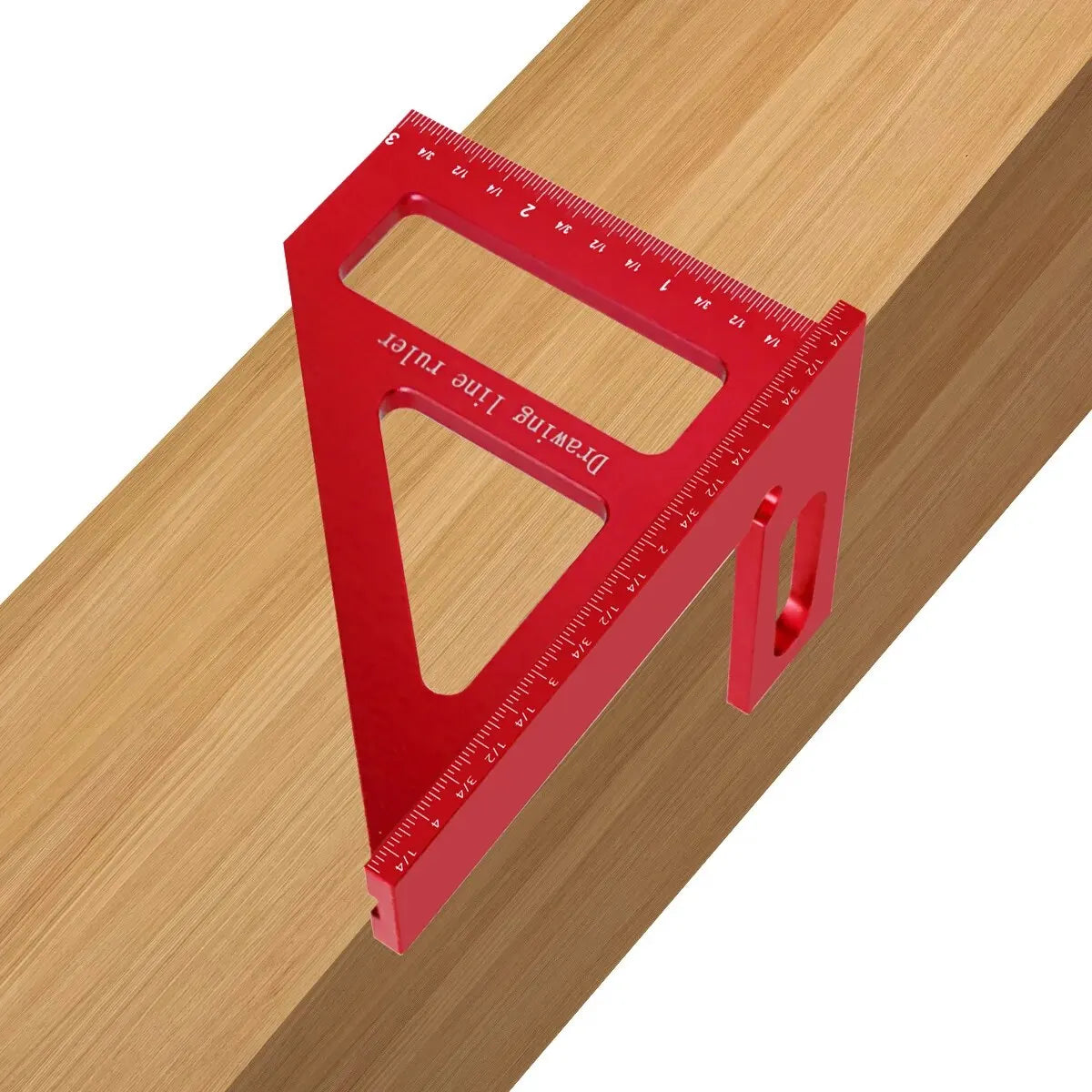 Carpenter Square -Woodworking Square Protractor Aluminum/Plastic Ruler 3D Multi Angle 45/90 Degree Layout Measuring Ruler