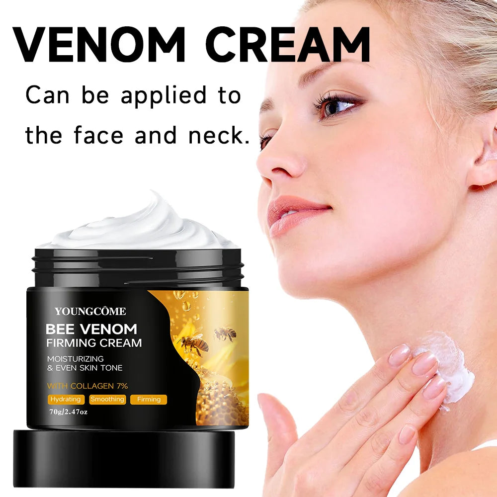 YOUNGCOME Bee Venom & Collagen Face & Neck Cream – Firming, Anti-Aging, Whitening & Deep Hydration | CPNP Certified | 40g & 70g