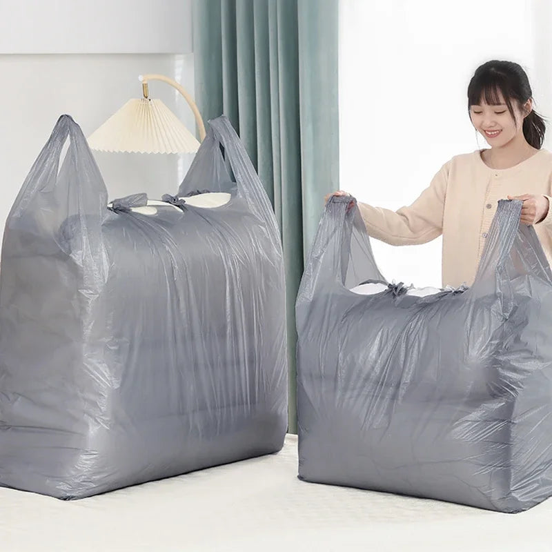 10PCS Large Capacity Plastic Bags Thicken Moving Packaging Bag Clothes Storage Bags for Toys Duvet Blanket Bedding Organizer