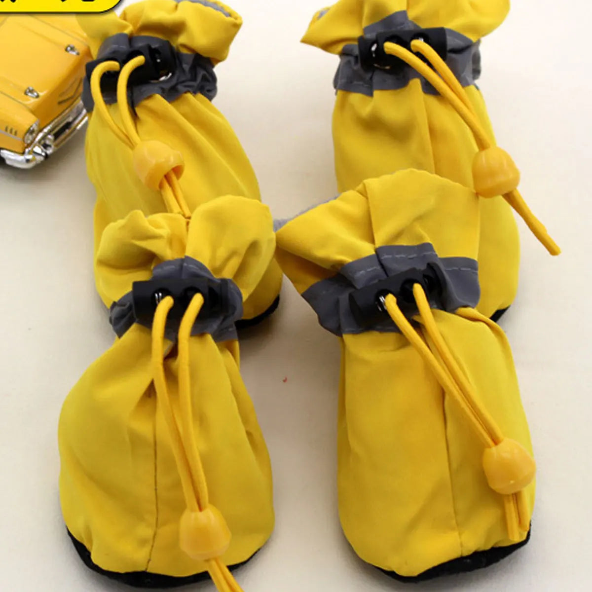 Fleece Dog Snow Booties - Reflective Anti-Slip Pet Winter Shoes - photo 11