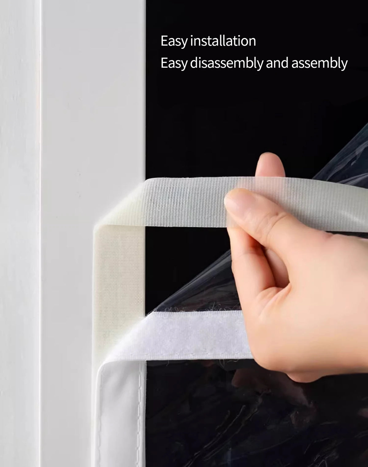 Clear Insulated Window Curtain, Windproof Winter Window Cover