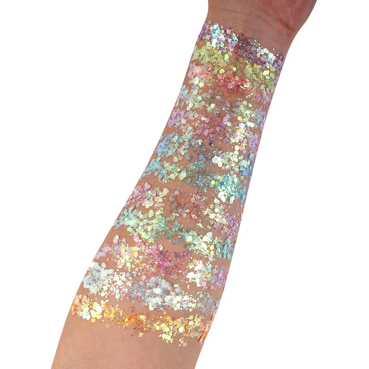 Bowitzki 12 Colors Glow in The Dark Glitter Gel Face Glitter Body Glitter Gel Hair Glitter Gel  UV Glitter or Raves Festivals ﻿