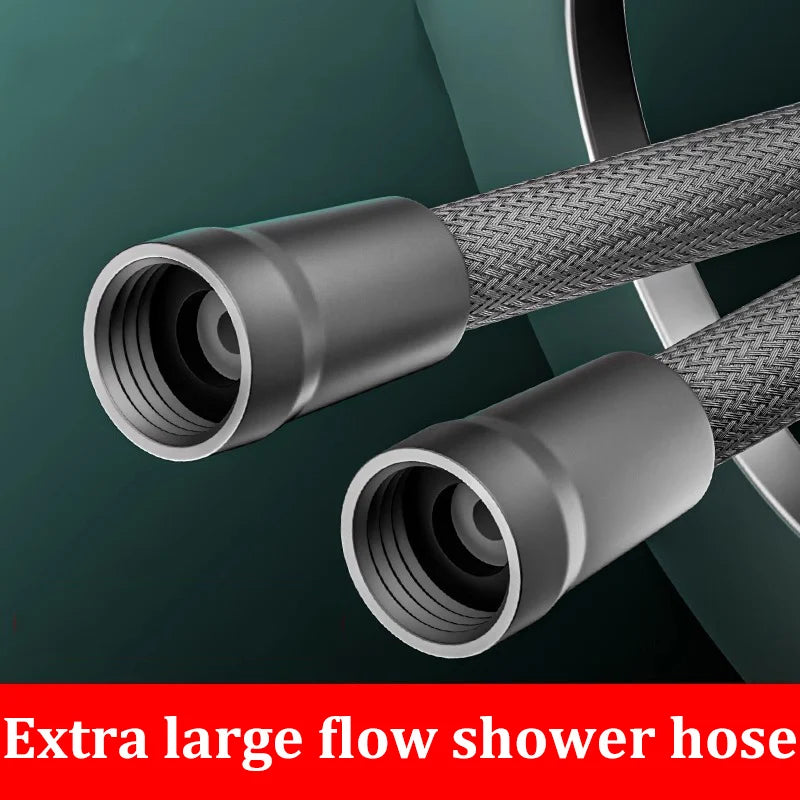 Explosion-proof Connecting Pipe Nylon Rope Braided Shower Pipe 4 Points Universal Water Pipe Hot And Cold Shower Head