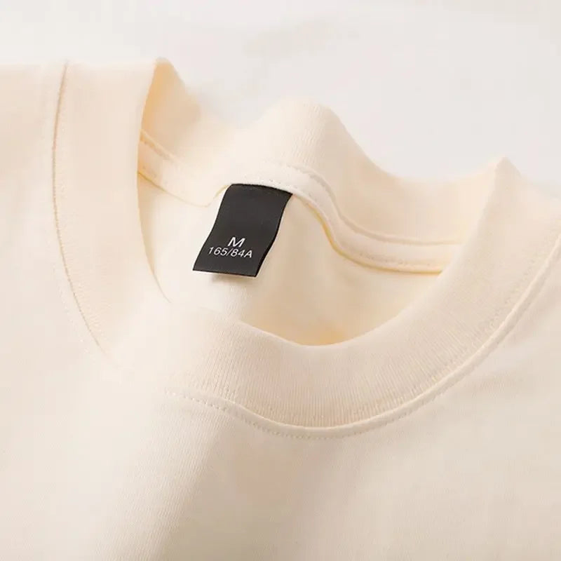 600g Heavyweight Cotton T-Shirt — Unisex Oversized Short-Sleeve Tee