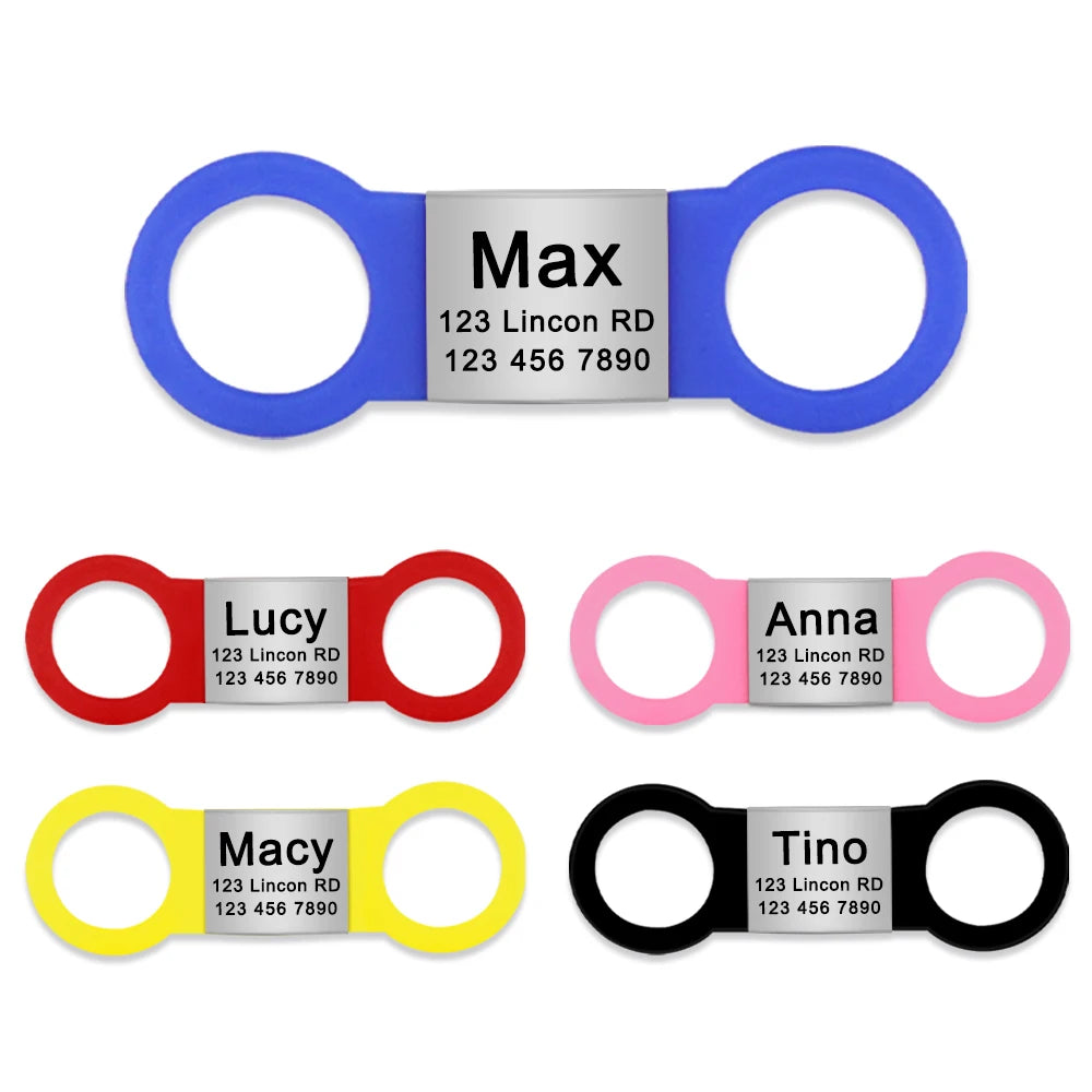 Engraved Pet ID Tag - Stainless Steel Name & Phone Nameplate – photo 3