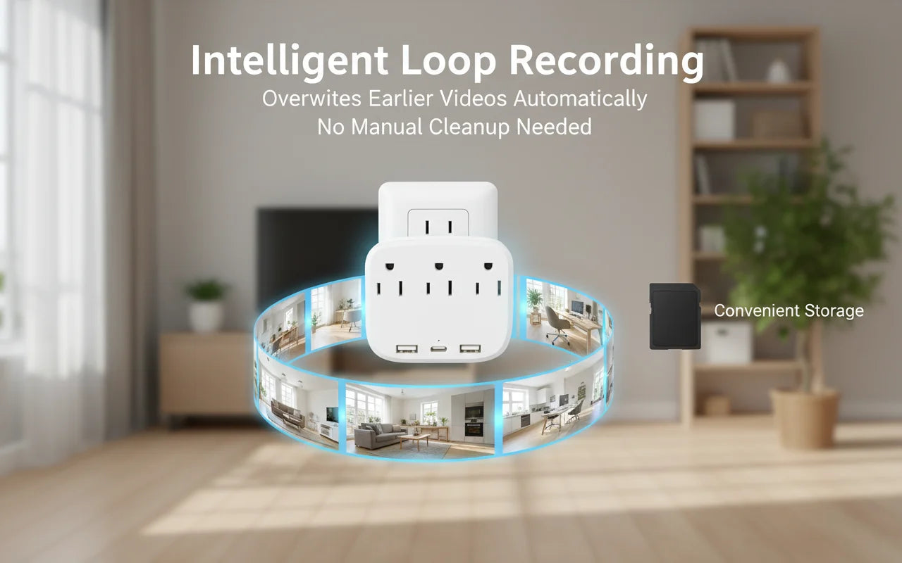 Mini 1080P WiFi Indoor Security Camera - Remote Monitoring