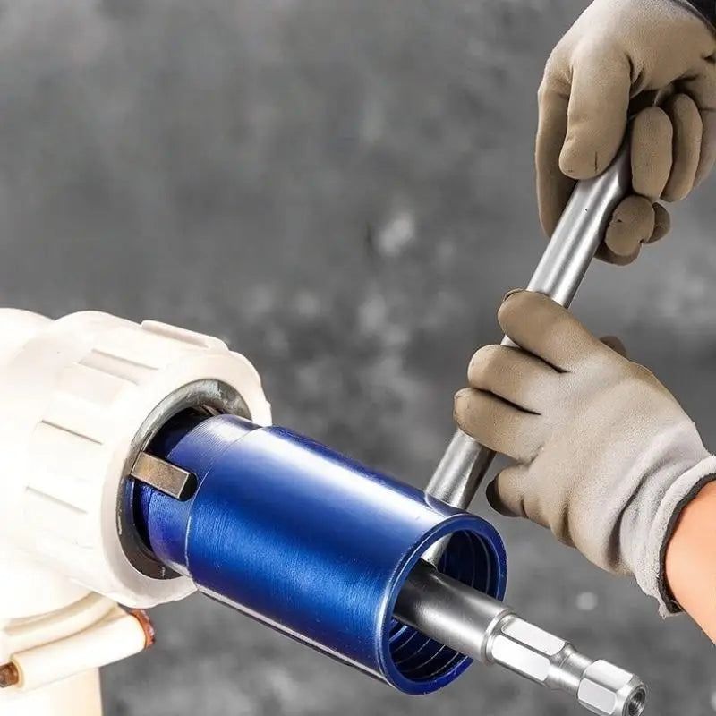 Universal 4/6 Points 1 Inch Broken Pipe Head Screw Extraction Set with Connecting Rod Faucet Angle Valve Wire Extractor Tool
