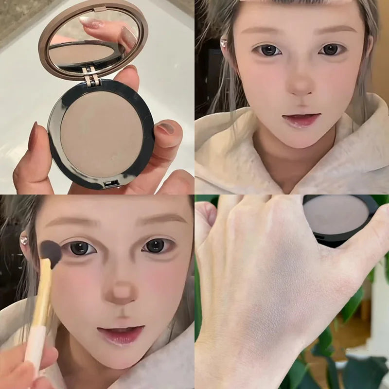 Face Brightening Contouring Makeup Palette Matte Cement Grey Brown Nose Shadow Contouring Modify Natural High Nose Bridge Makeup