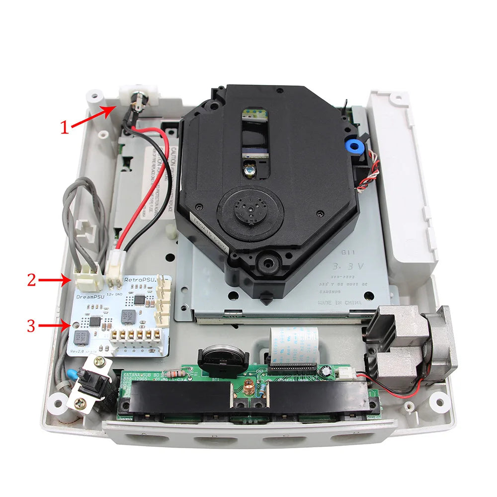 For SEGA DreamCast DreamPSU Rev2.0 12V Power Supply Board + Power Plug Adapte For AII DreamCart Game Console Replacement Parts