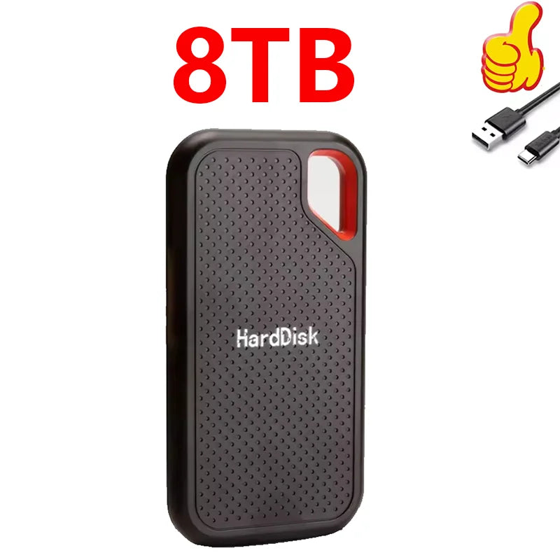 Portable SSD 1TB Original High Speed Hard Disk 4TB External Hard Drive 256TB USB3.1 Solid State Disk for Laptop/Phone/MAC/PC