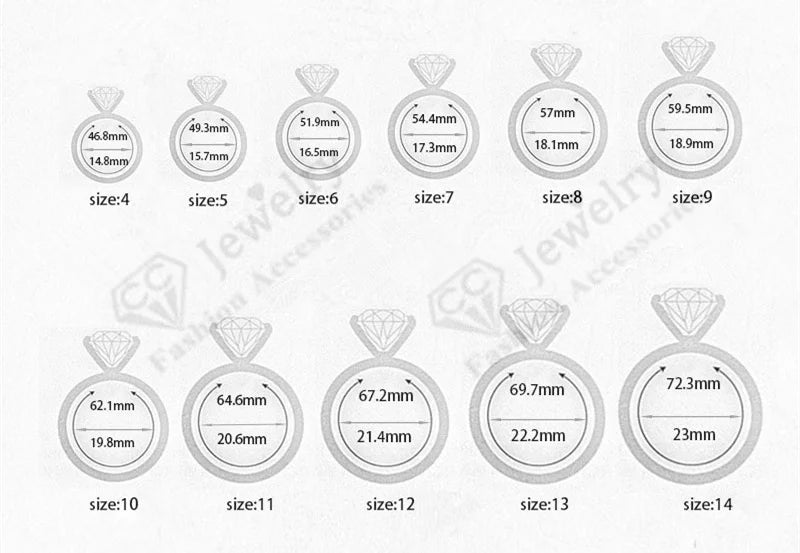 Cubic Zirconia White Gold Ring for Women - Bridal & Wedding