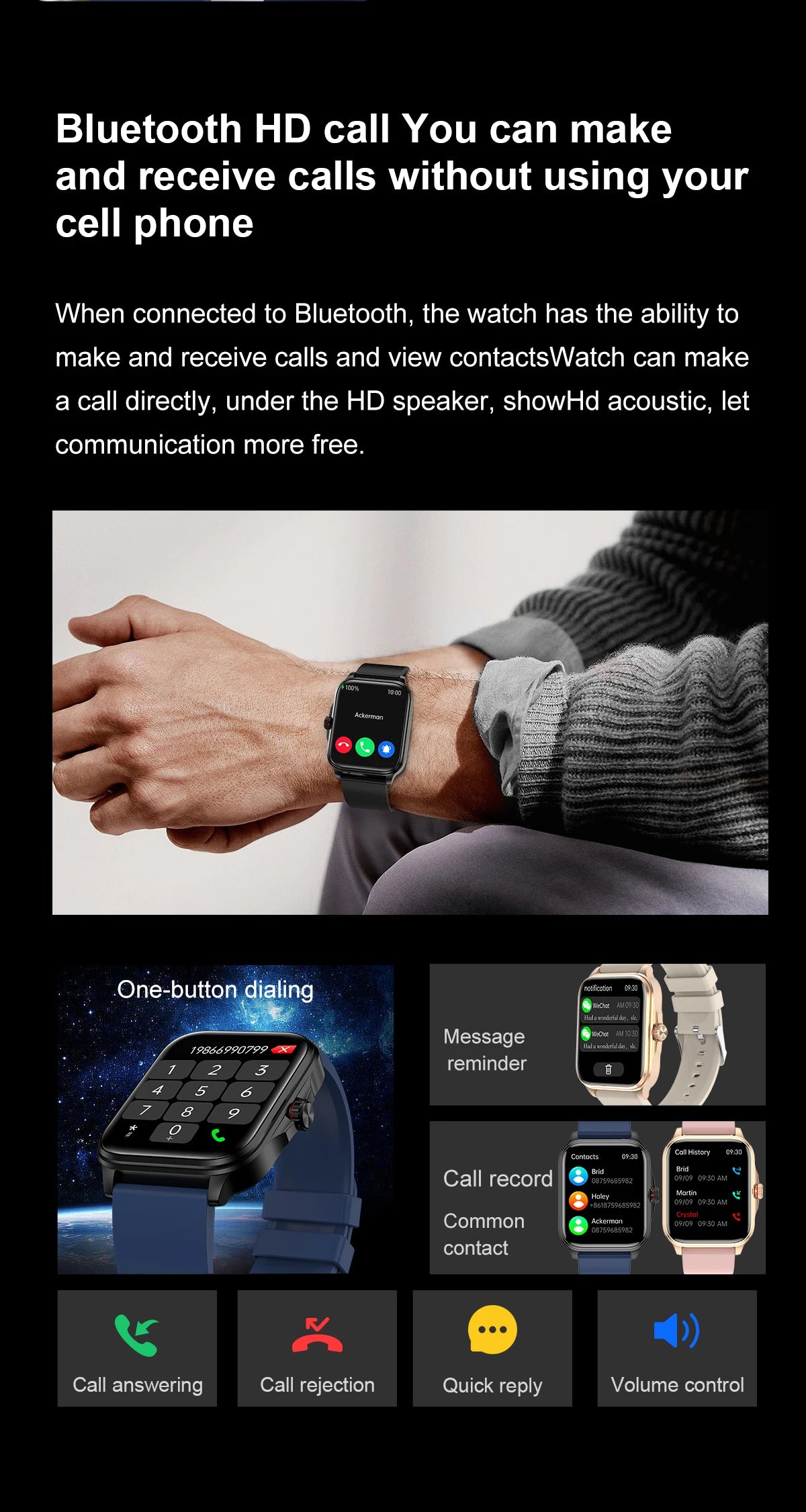 2026 New Health smart Watch Heart Rate Blood Oxygen Blood Pressure Monitoring Bluetooth Call GPS Movement Trajectory Smartwatch