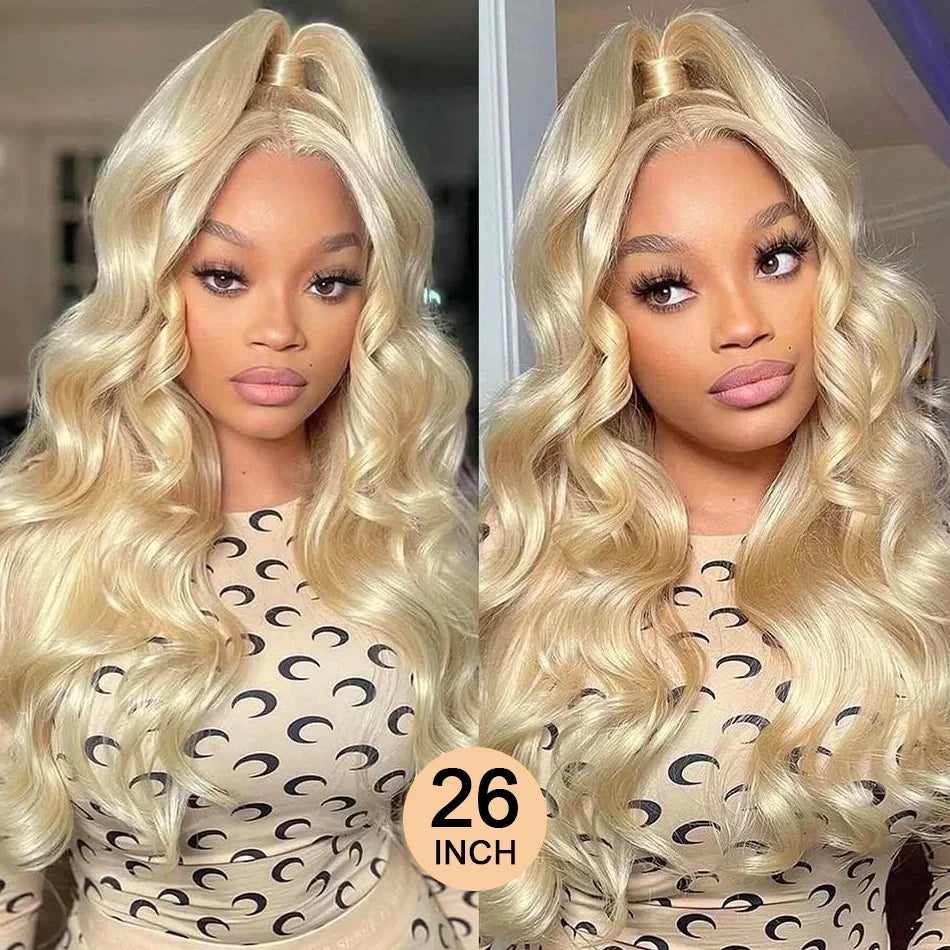 Colored Blonde 613 Human Hair Bundles 30 Inch Honey Blonde Body Wave Bundles 100% Unprocessed Raw Human Hair Extensions Bundles
