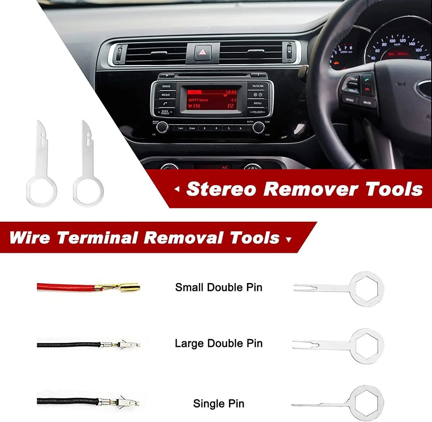 Garage Tools Car Interior Removal Kit Plastic Trim Door Panel Disassembly Suit Auto Clips Puller Diy Hand tool