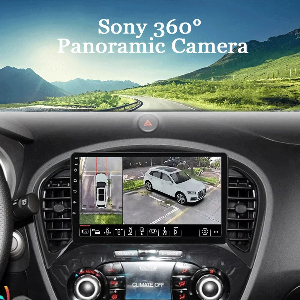 Android 16 Video Player Carplay Auto For Nissan Juke YF15 2010 - 2014 Multimedia Car Radio WIFi+4G DSP 2 DIN Touch Screen