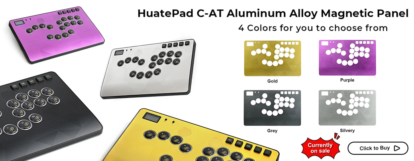 Haute42 C-AT Magnetic Leverless Hitbox Controller Stickless Arcade Controller Keyboard For PC/PS4/PS5/Switch Hitbox Fightstick