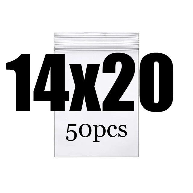 Clear Thick Zip Lock Ziplock Storage Bags Heavy-Duty Transparent Plastic Zip Package Small Jewelry Packing Reclosable Poly Pouch