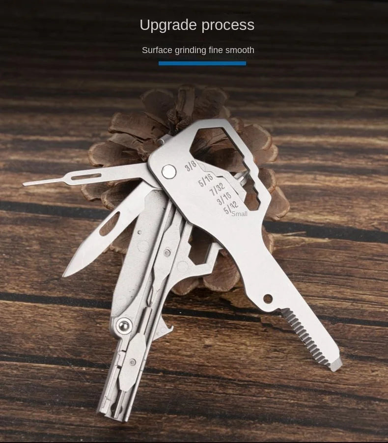 Mini Multifunctional Keychain Tool Card Stainless Steel Emergency Repair Tool Drone Repair Tool Essential Outdoor and Home Use
