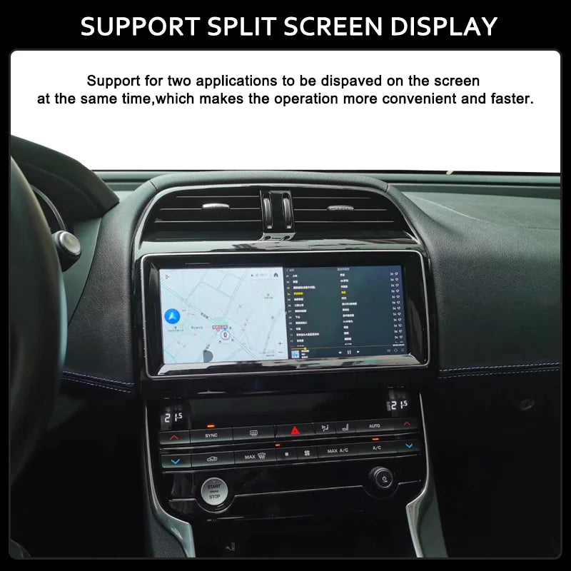 10.25" For Jaguar XE F-PACE X760 X761 Android 14 2016 to 2019 Car Radio Multimedia Player CarPlay and Auto Smart Car System