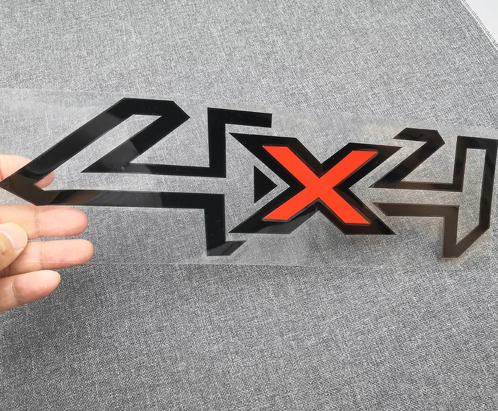 4x4 Letter Graphics Vinyl Decal — Universal Fit for Pickups & Trucks