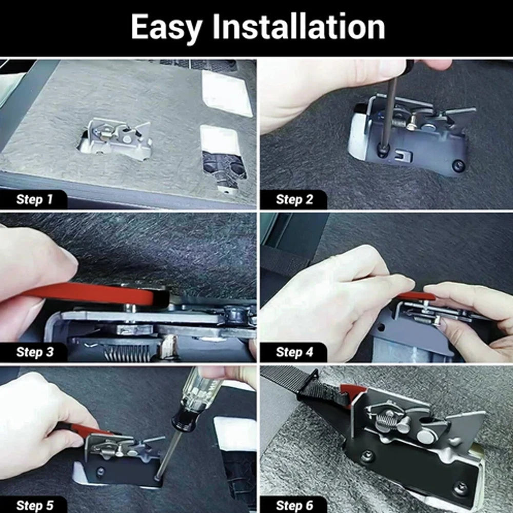 2PCS Car Rear Seat Quick Latch Release Kit Rear Seat Release Band Latch Kit Replacement 2810547 For Ford F150 F250 F350