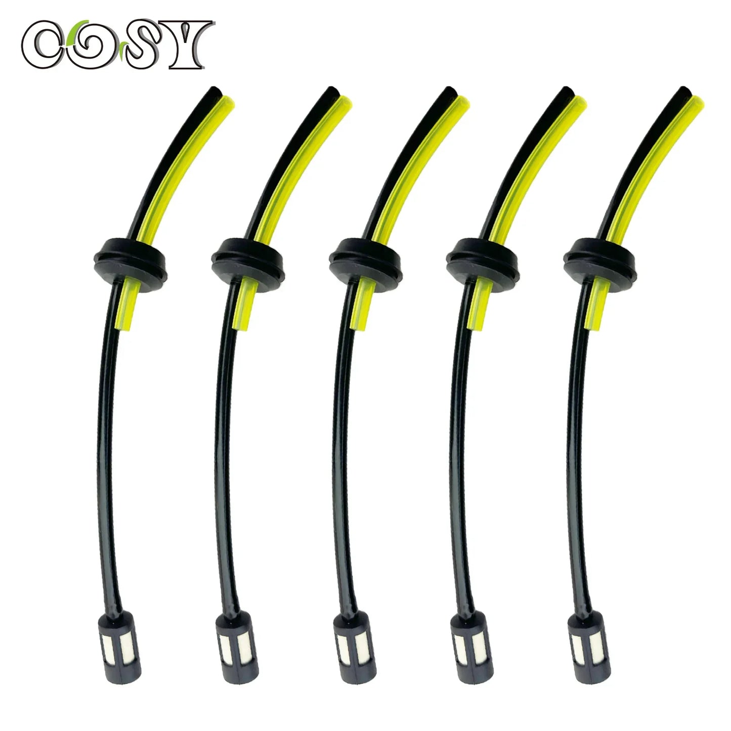 COSY 5/10pcs Replacement Strimmer Trimmer Fuel Hose with Fuel Petrol Tank Filter Oil Pipe For Chainsaw Parts Engine Garden Tools