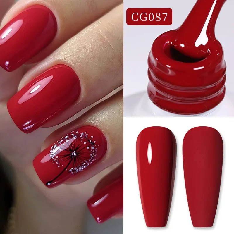 BORN PRETTY Christmas Green Glitter Gel Nail Polish 10ml Sparking Red Glitter White Gold Silver Santa Winter Snowflake Soak Off