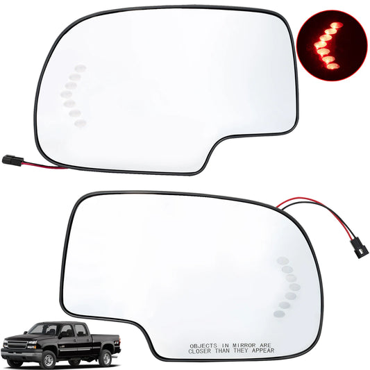 Side Mirror Glass with Turn Signal Indicator — Chevrolet Silverado 1500 (2019–2024)