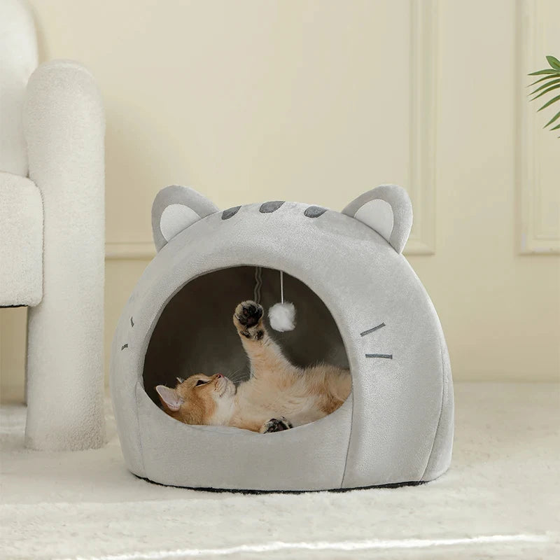 Super Warm Cat House - Kitten Cave Cushion and Small Dog Tent Bed - photo 6