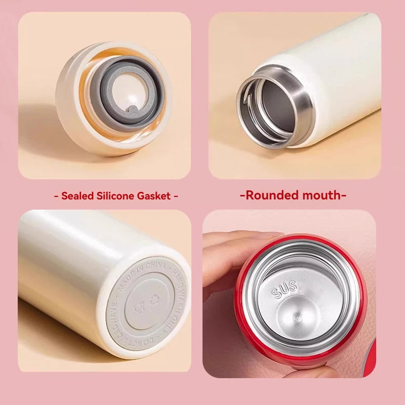 200ML/300ML Stainless Steel Pocket Cup Mini Thermos Cup Travel Thermal Coffee Mug Small Capacity Vacuum Flask Water Bottle