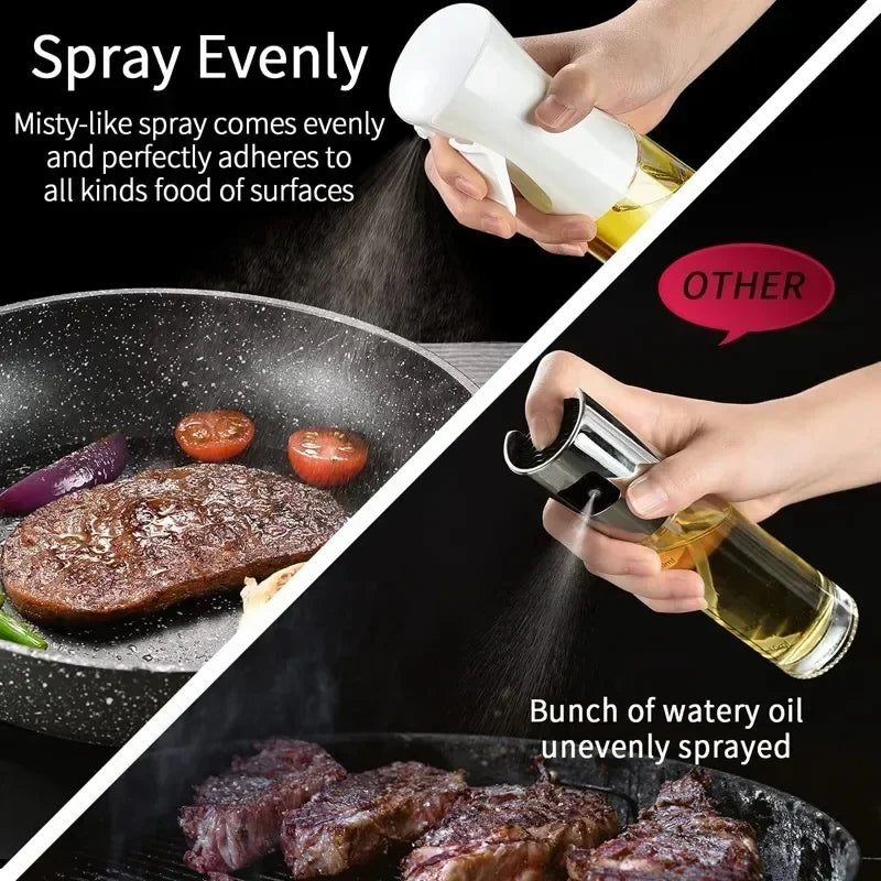 Clear Oil Spray Bottle - Cooking & BBQ Oil and Vinegar Mister - photo 2