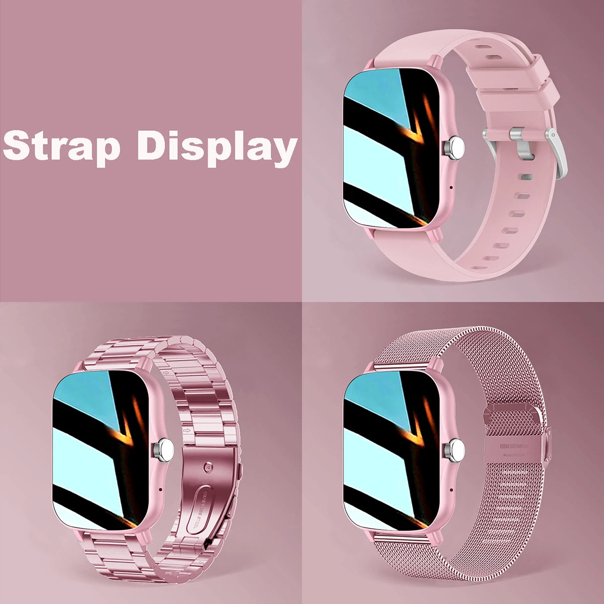 NEW 2026 Fashion SmartWatch Android Phone 2.01" Color Screen Full Touch Custom Dial Watch Women Bluetooth Call Smart Watch Men