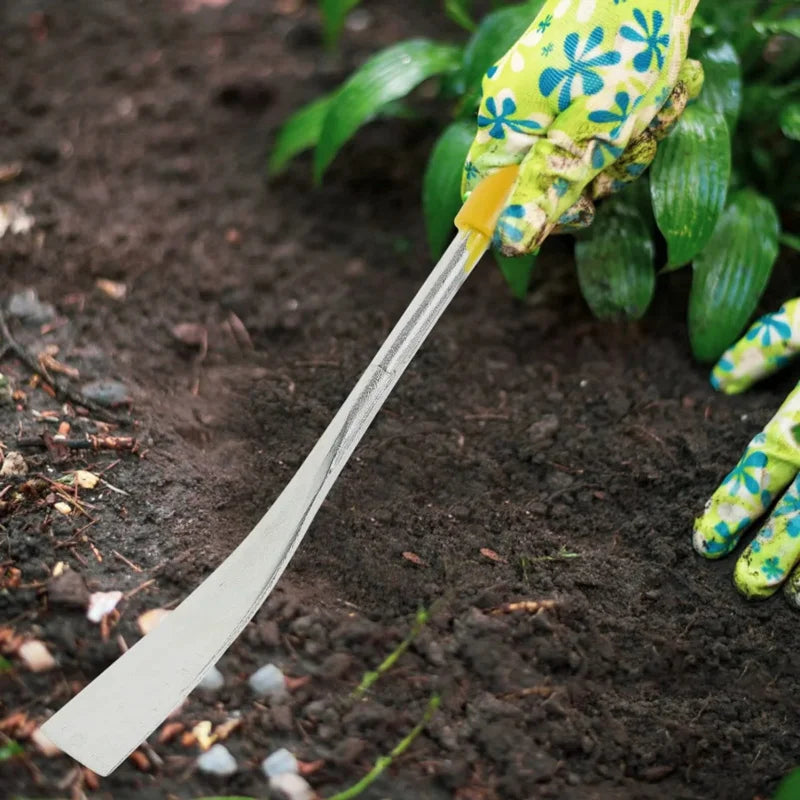 1pc T Shaped Spade Stainless Steel Weeding Troyel Lightweight Hand Tool For Pot Transplanting For Edging Moving Loose Soil Weedi
