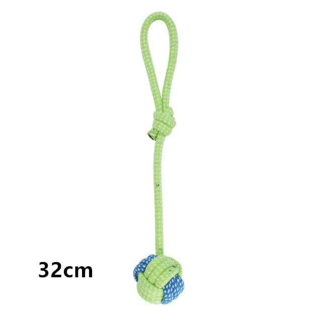 Cotton Rope Dog Toy Ball - Chew & Toothbrush Tug Toy – photo 10