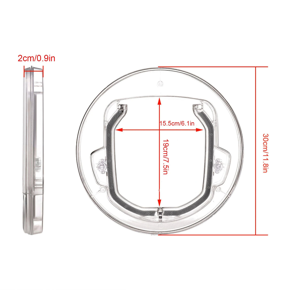 4-Way Lock Cat Door - Interior Pet Flap for Cats & Puppies – photo 5