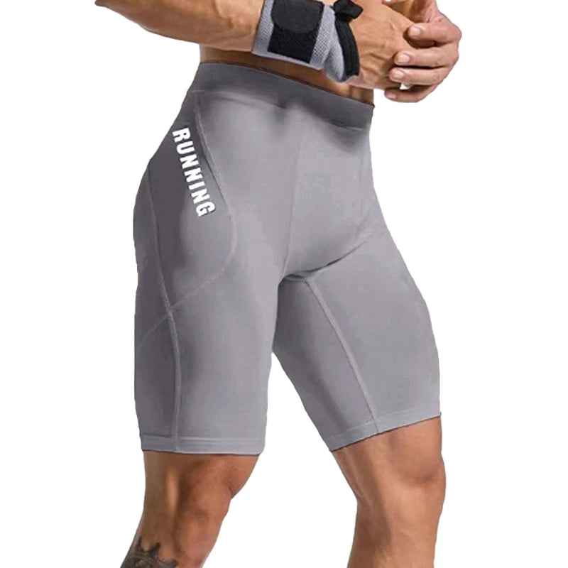 Men's Bodybuilding Shorts Gym Running Leggings Male Joggings Elastic Compressions Sweatpant Football Basketball Tights Trousers