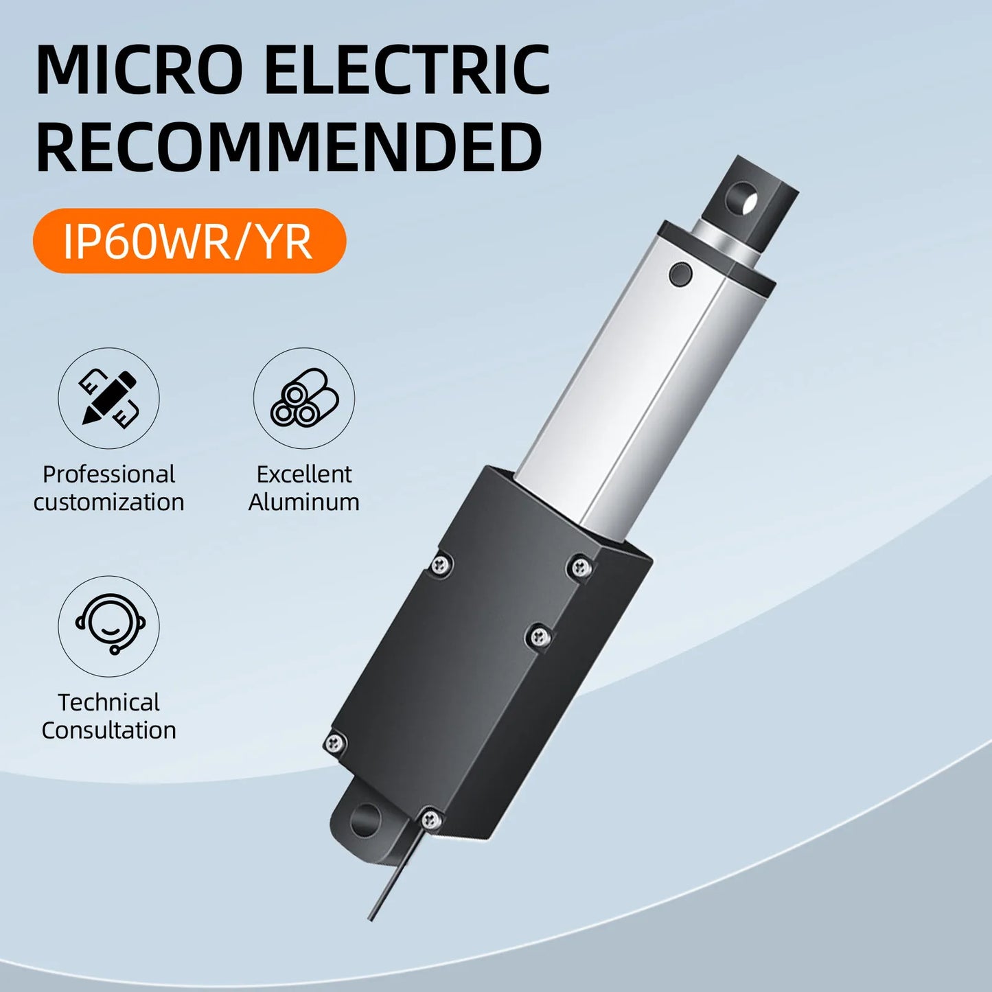 Mini telescopic linear actuator small micro 6V/12V/24VDC electric reciprocating lifting linear actuator suitable for robots