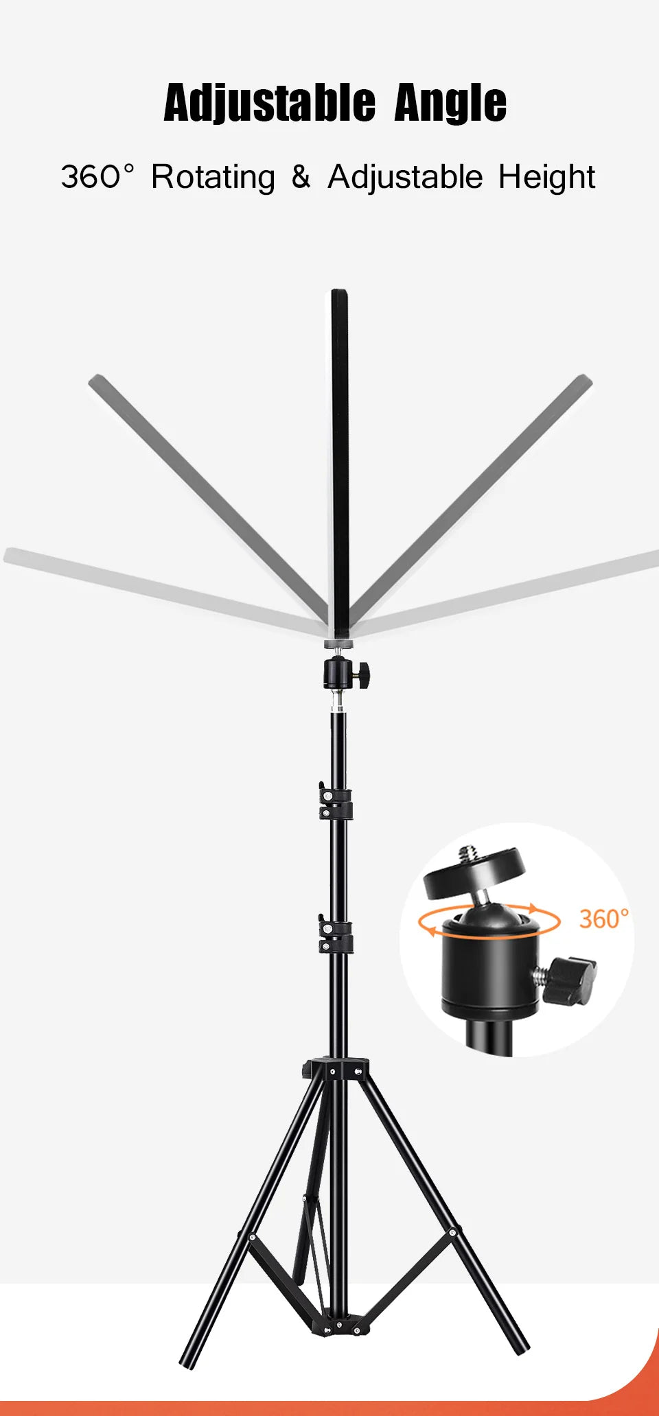 LED Video Conference & Photography Light – Bi-Color 3300K-5600K Studio Lamp with Tripod | TikTok, Zoom & Live Streaming