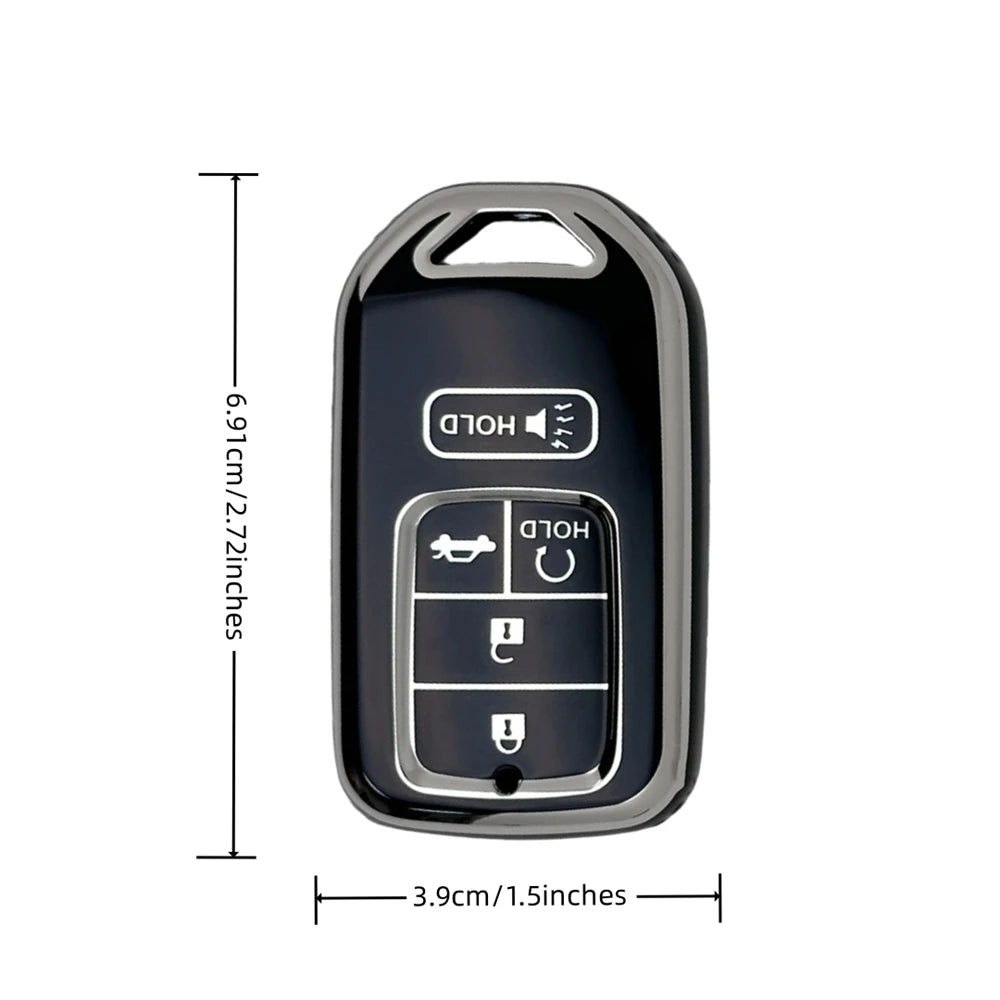 for Toyota Key Fob Cover Keychain For Honda Accord Civic Cr-V Hr-V Fit Odyssey Jed Crosstour Crider Accessories