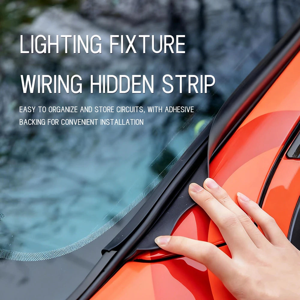 Self-Adhesive Car Roof Wire Hiding Trim for Cable Routing