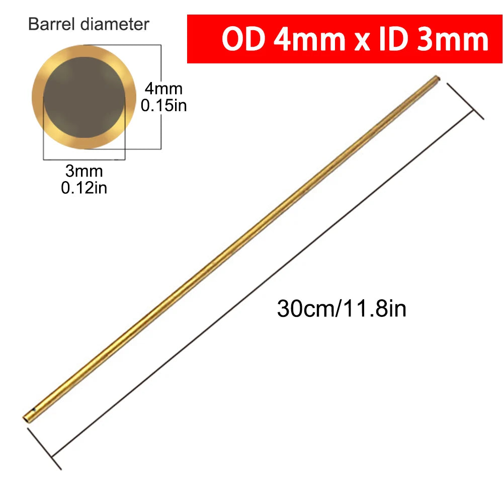 Brass Tubes Diameter 2/3/4/5/6/7/8/9/10/11/12/13/14/15mm Length 300mm 0.5mm Brass Rod Pipe Brass Tube Modelmaking Cutting Tool