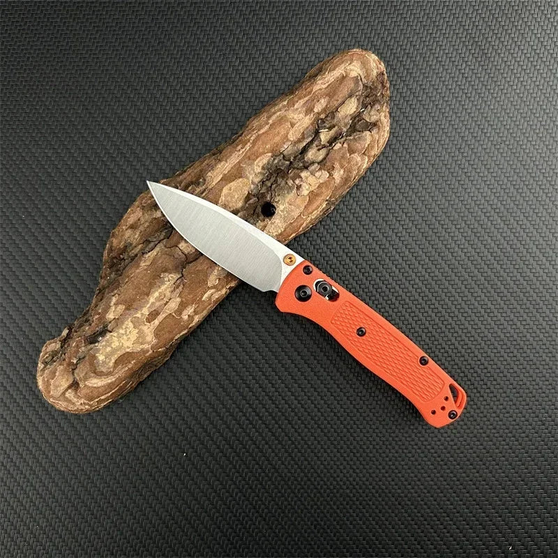 Multi Colors 535/533 BM Outdoor Camping Folding Pocket Knife Drop Point Blade Nylon Fiber Handle High Hardness Utility Knives