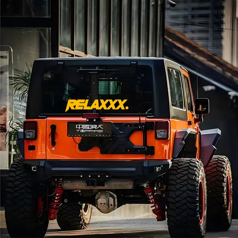 "RELAXXX"Stickers,,creative&fashion with high quality sticker for cars trucks motorcycles &laptops!