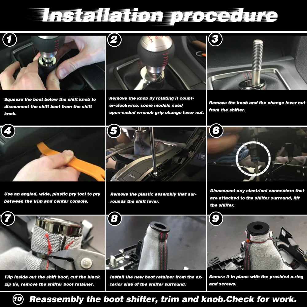 Universal Shift Knob Stopper Shifting Head Limiter Fixed Base Gear Head Buckle Aluminum Car Gear Knob Limiter PQY-SKA93