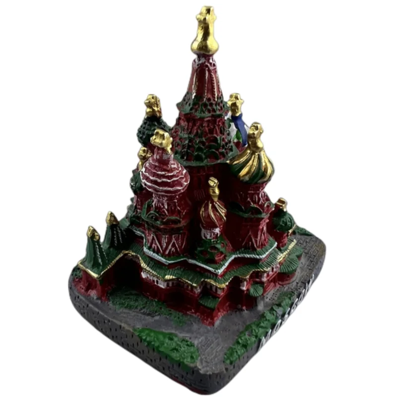 Russia Red Square in Moscow Resin Handicraft Souvenirs Desktop Ornament Indoor Table Buildings Home Decoration Accessories Gift