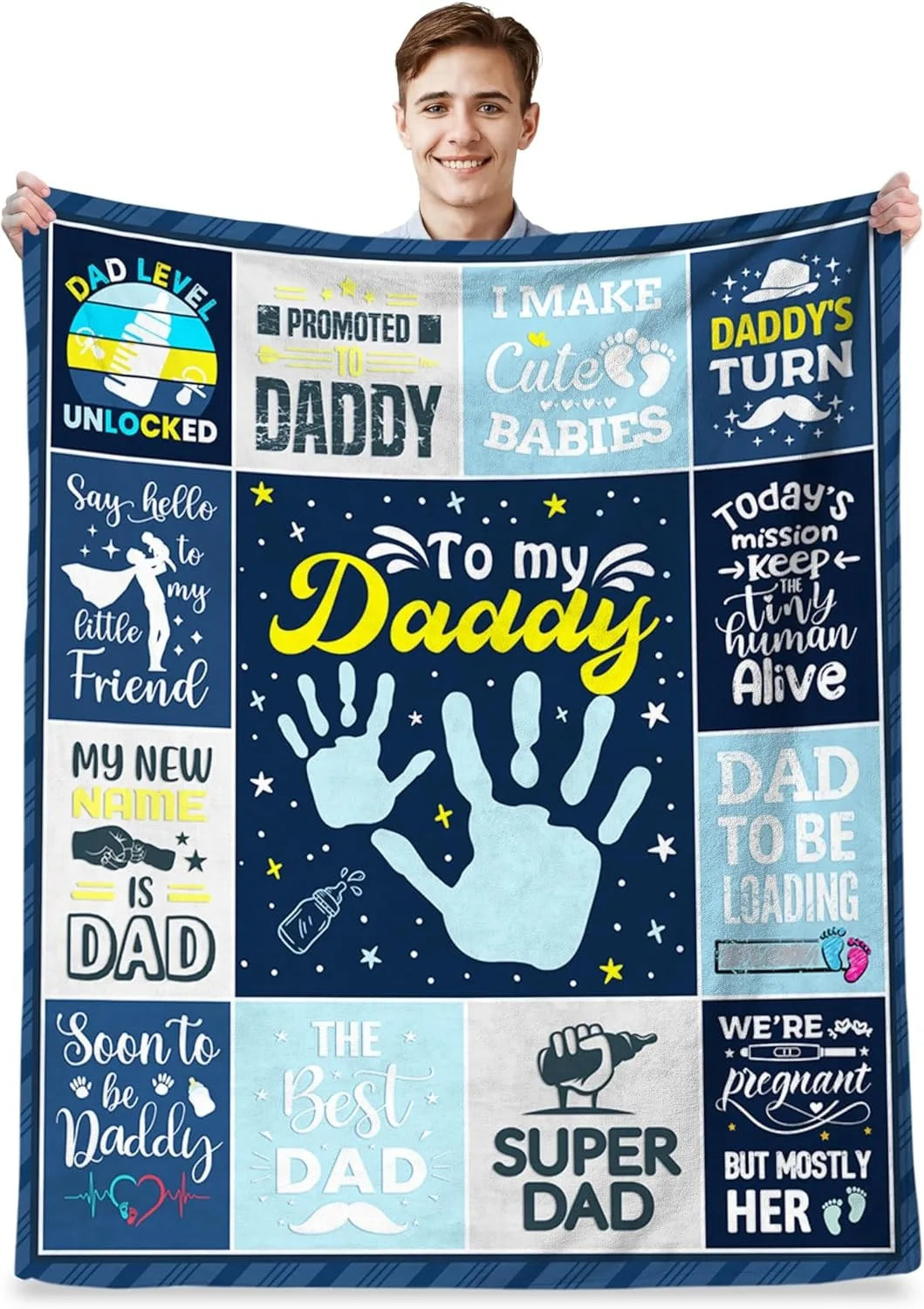 Gift for Mom Flannel Throw Blanket with Loving Message