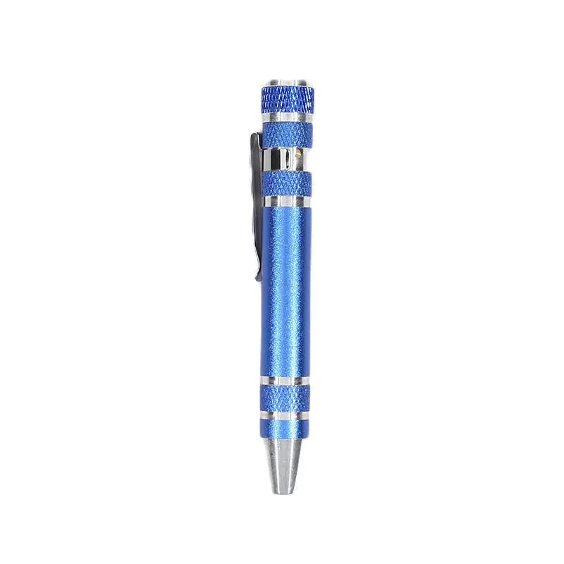 8-in-1 Aluminum Alloy Screwdriver Pen - Changeable Bits For Easy Repairs & Disassembly
